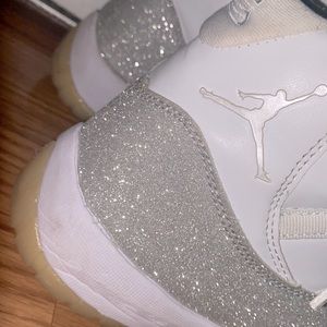 Metalic silver 11s size 10